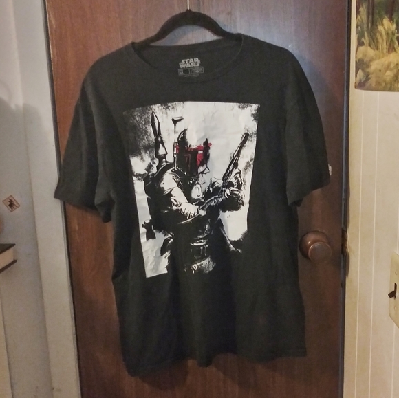 Star Wars Boba Fett Black T-Shirt Size: XL